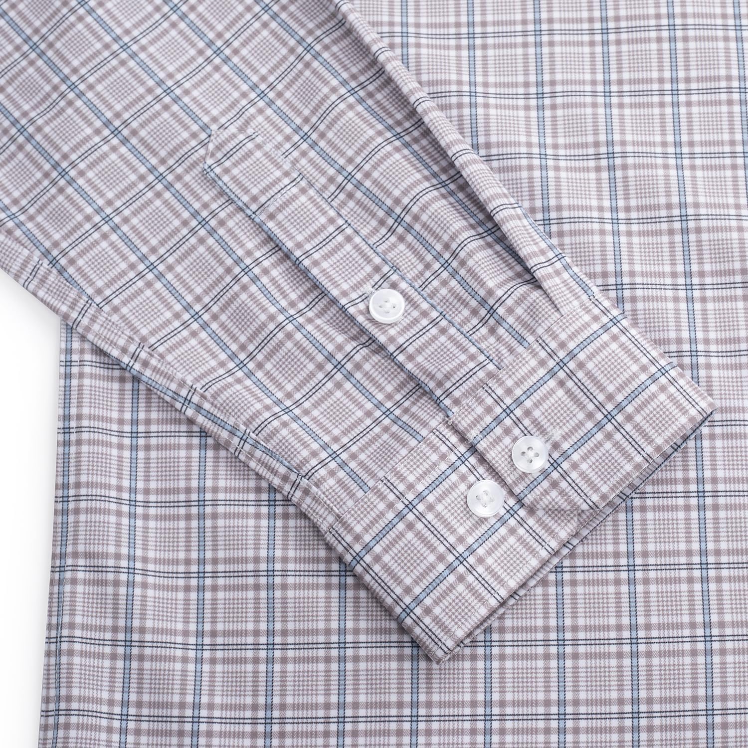 Men's Stretch Wrinkle Resistant Dress Shirt Long Sleeve Button up Business Casual Shirt Regular Fit - Image 6