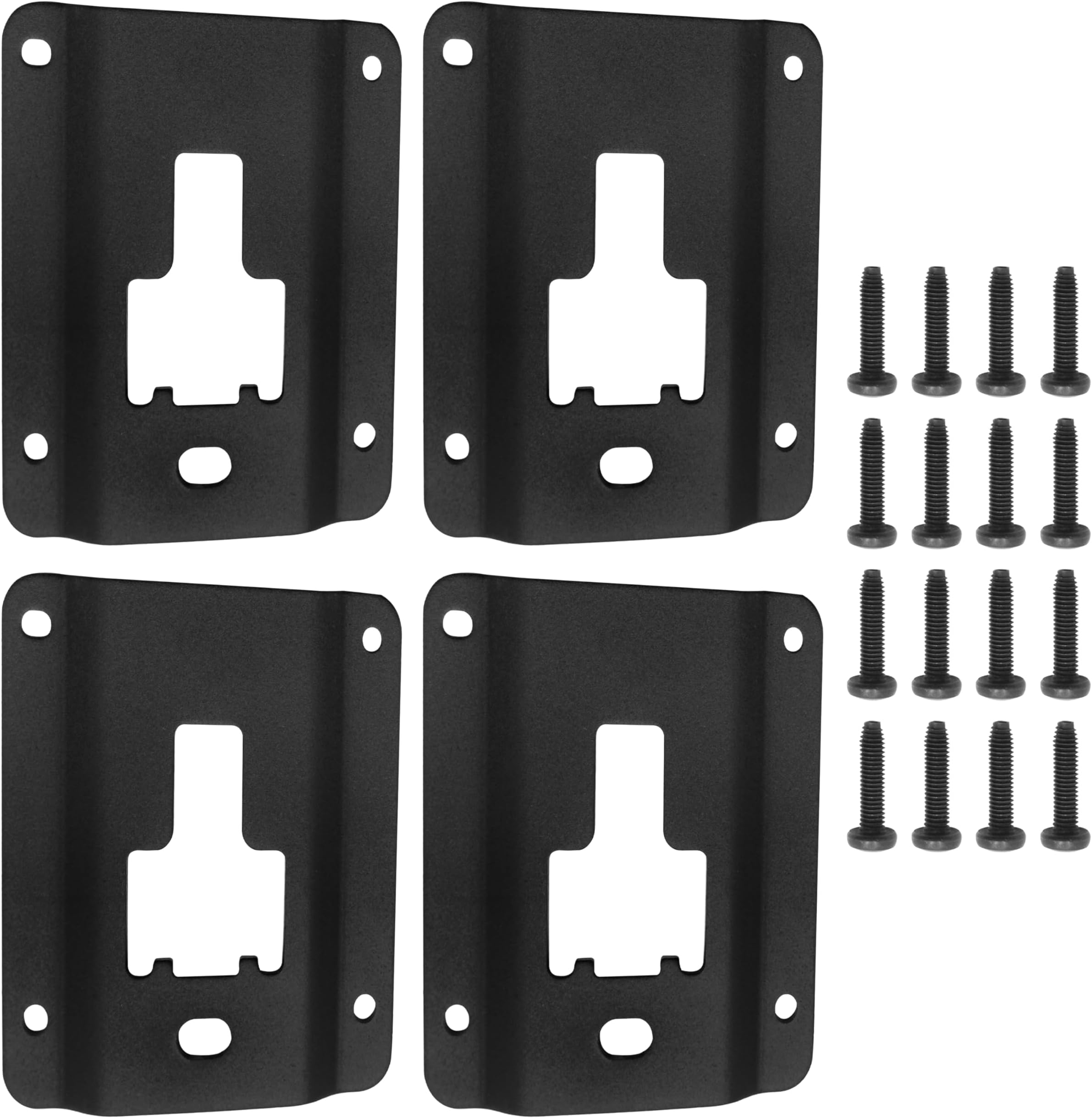 Truck Bed Cargo Tie Down Bracket with Adapter Screw Accessories, Compatible with 2015-Present Ford F150 F250 F350, Replacement for Ford FL3Z-9928408-AB Bed Load Hook Reinforcement Panel
