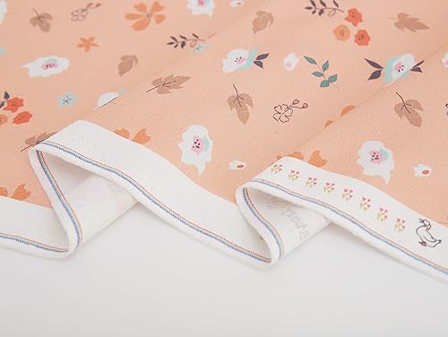 Miniatura 2 de COTTONVILL Our Story - Tela acolchada de algodón con estampado de 20 unidades (1 yarda, 08 pétalos, melocotón)