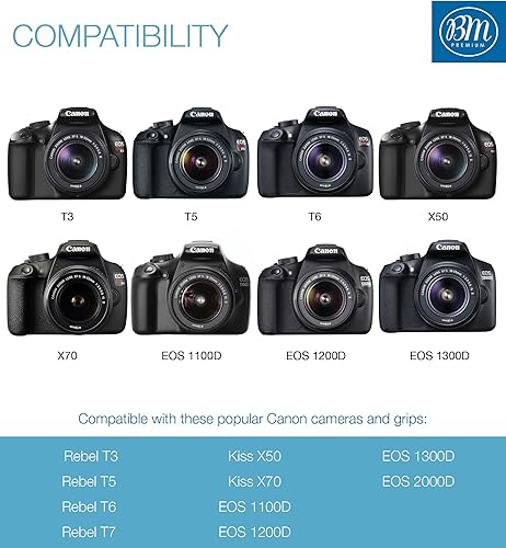 Miniatura 6 de BM – Kit de cargador y batería Premium, 2 unidades de baterías LP-E10