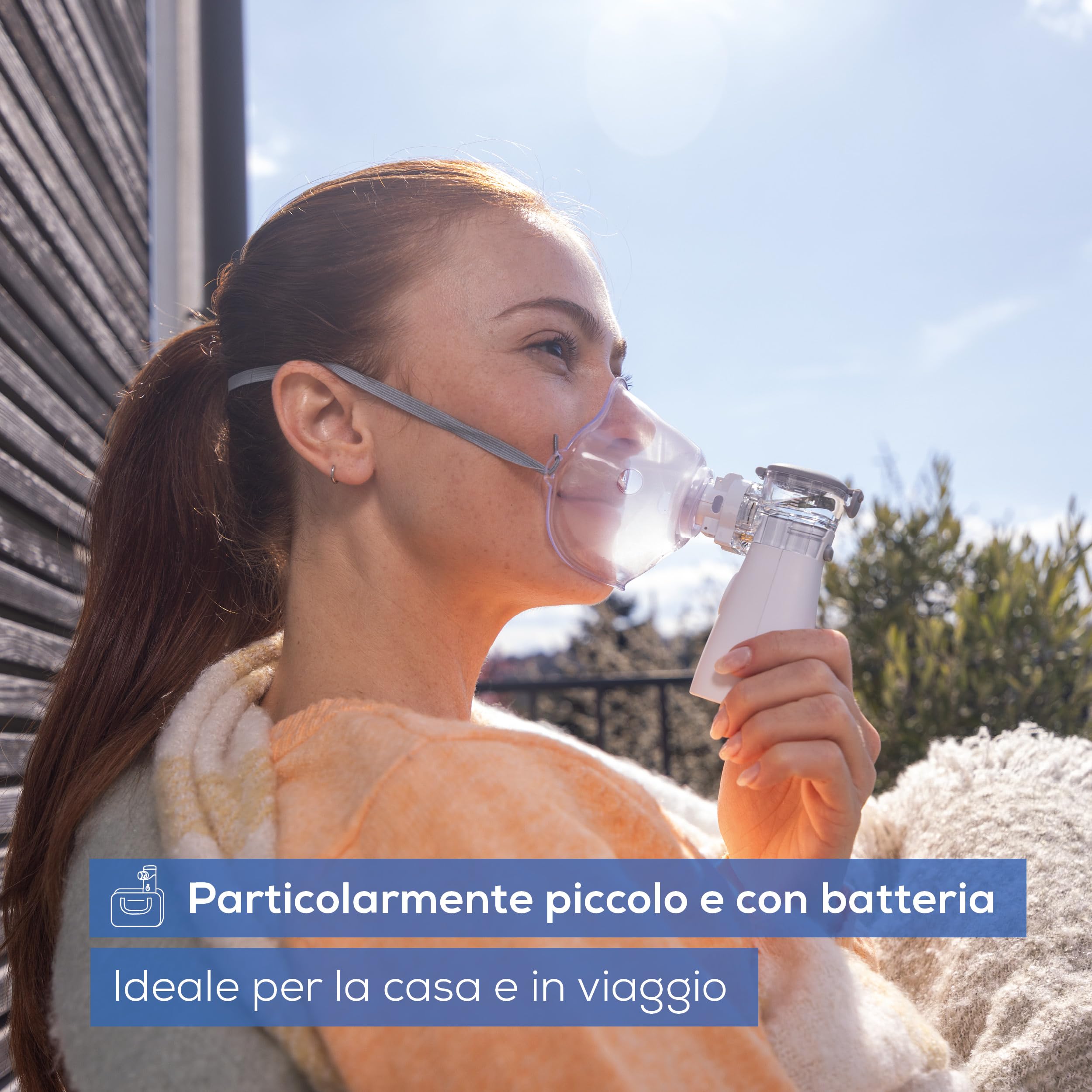 Beurer Aerosol Ih 57 Inalatore con Membrana Vibrante e Tecnologia Aerosol Intelligente per un'Inalazione Ancora Efficiente, Orientabile In Modo Flessibile Fino a 45°, Tempo di Inalazione Breve