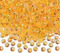 Vista 24 de 1500 diamantes de imitación de resina de 0.197 pulgadas (0.197 in), redondos, con parte trasera plana, diamantes de imitación de resina