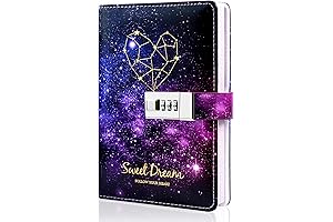 CAGIE Secret Diary for Girls with Lock