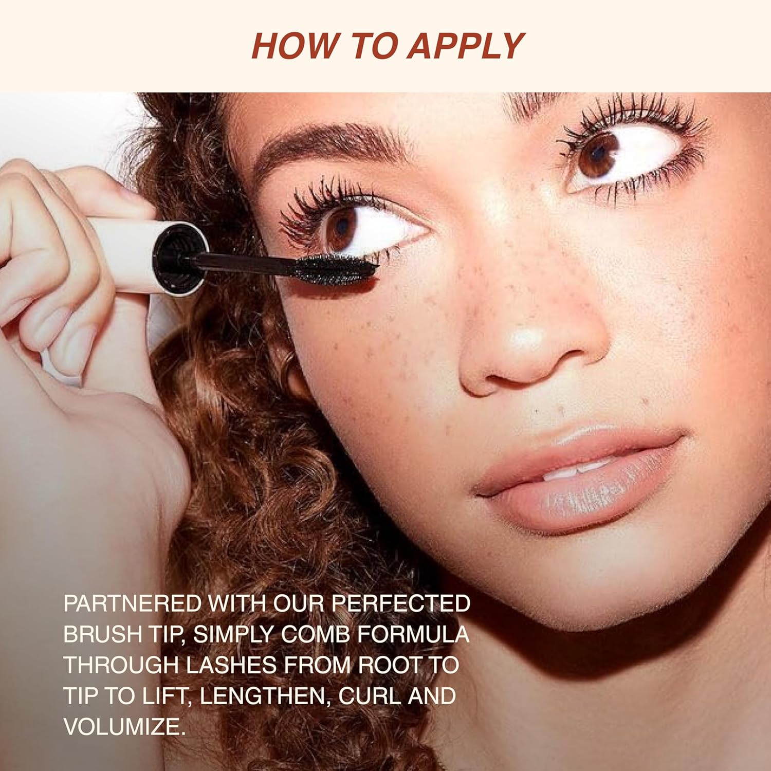 Freck Beauty LASHROCKET Mascara, Infused with Lash Enhancing Peptides, Conditioning & Nourishing, Lashes Appear Fuller, Longer and Stronger with Each Use, Black - Image 6