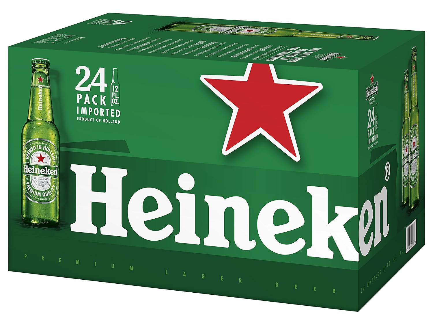Heineken Beer, 24 Pk 12 Fl Oz Bottles