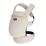 Momcozy Baby Carrier - Ergonomic, Cozy and Lightweight Carrier for 7-45lbs, Effortless to Put On, Ideal for Hands-Free Parenting, Enhanced Lumbar Support, Purehug for Infant to Toddler, Khaki