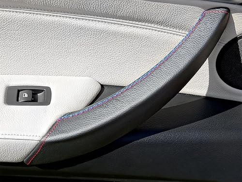 Miniatura 2 de M Performance X5 - Funda de cuero para manija de puerta, M Sport Trim para X5 y X6 E70 E71, accesorio de ajuste M5 para SUV B.M.W, se adapta a la