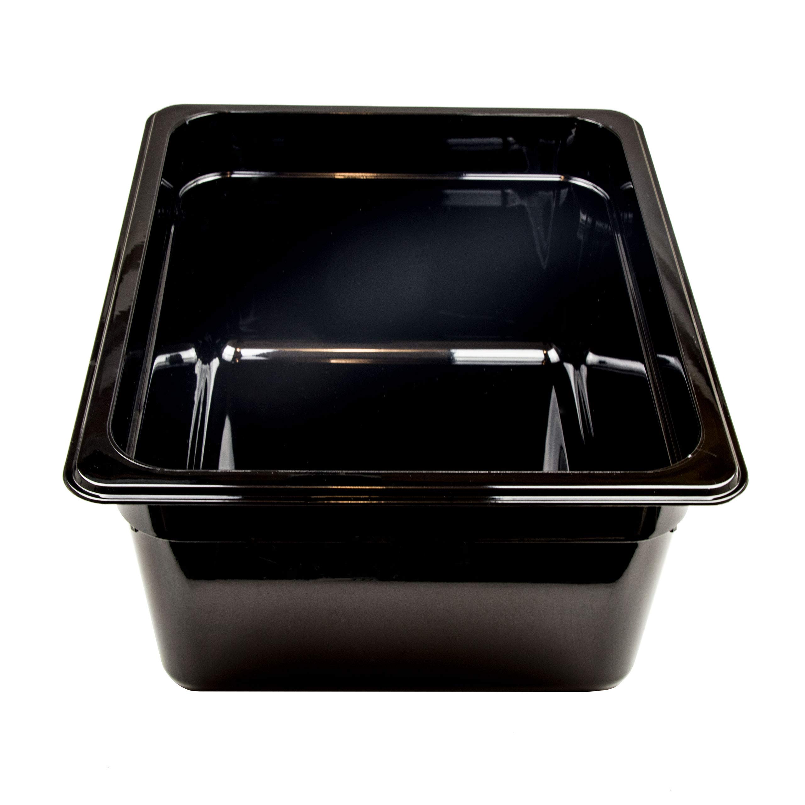 6 Stück GN 1/2 Gastronormbehälter GN-Behälter 9,5 Liter Tiefe 150mm Kunststoff schwarz