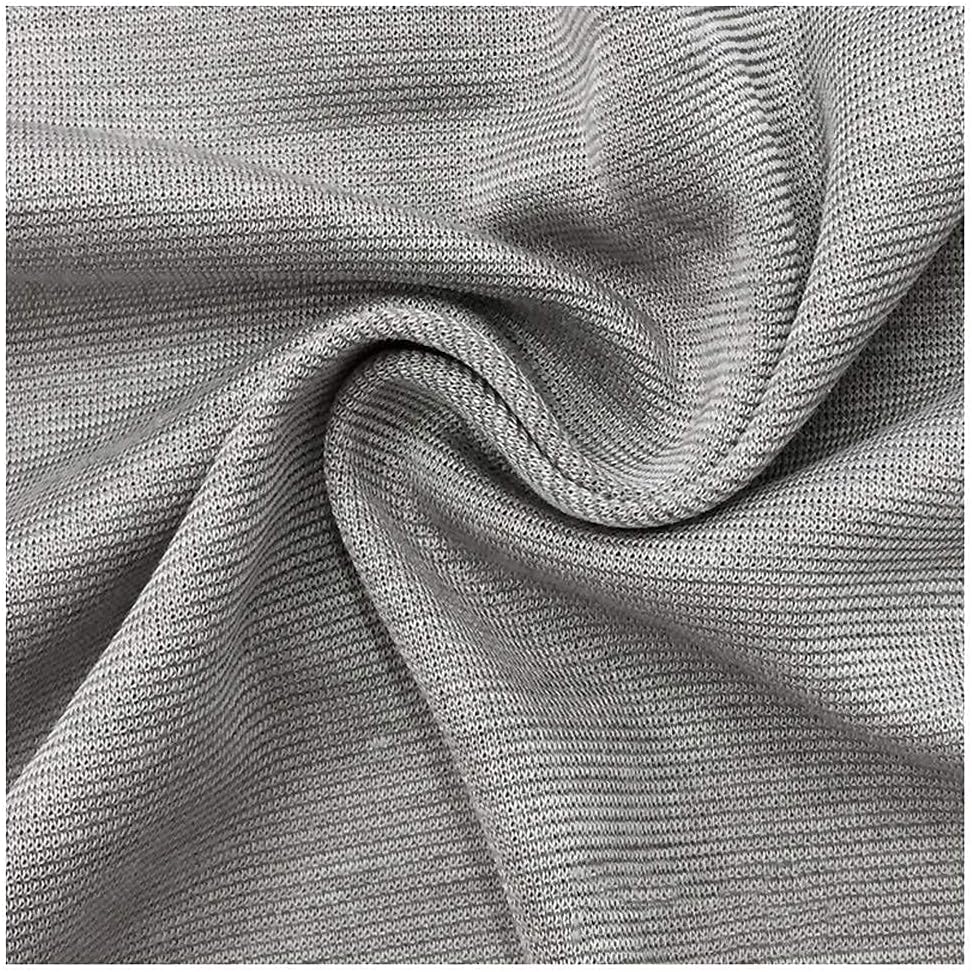 Multi-Function Color Silver Fiber Fabric Signal Blocking Material Anti-Radiation Conductive Fabric Kit Suitable for Pregnant Women Width 1.5m (Colour: Black Size: 6mx1.5) (Gray 1mx1.5)