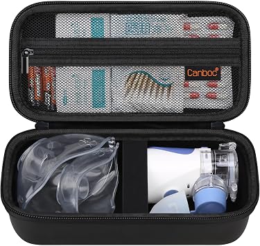 Canboc Carrying Case for Portable Nebulizer for Adults and Kids, Black