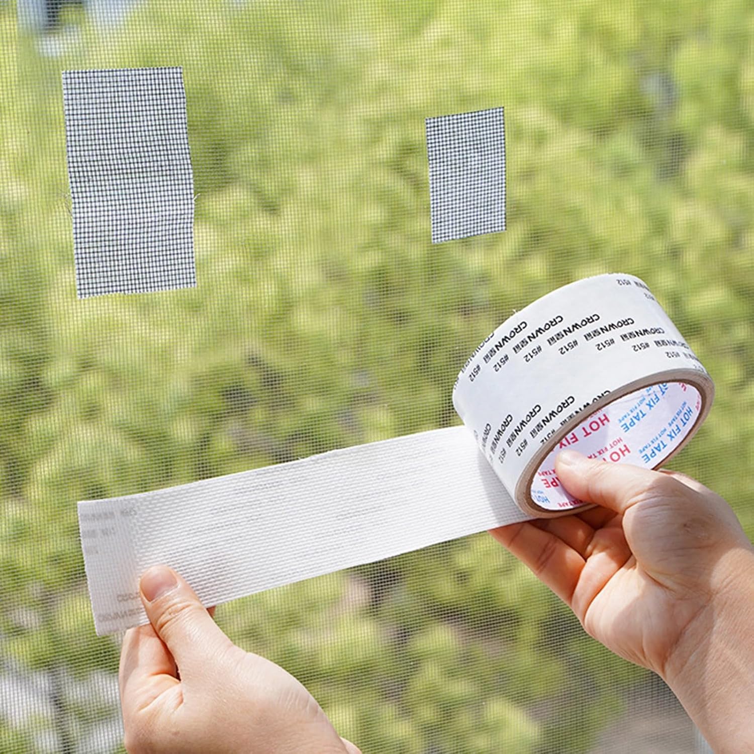 Household Window Screen Repair Tape for Window or Door Strong Adhesive Meshes Sticker Tape Without Tools Needed Fly Screen Repair