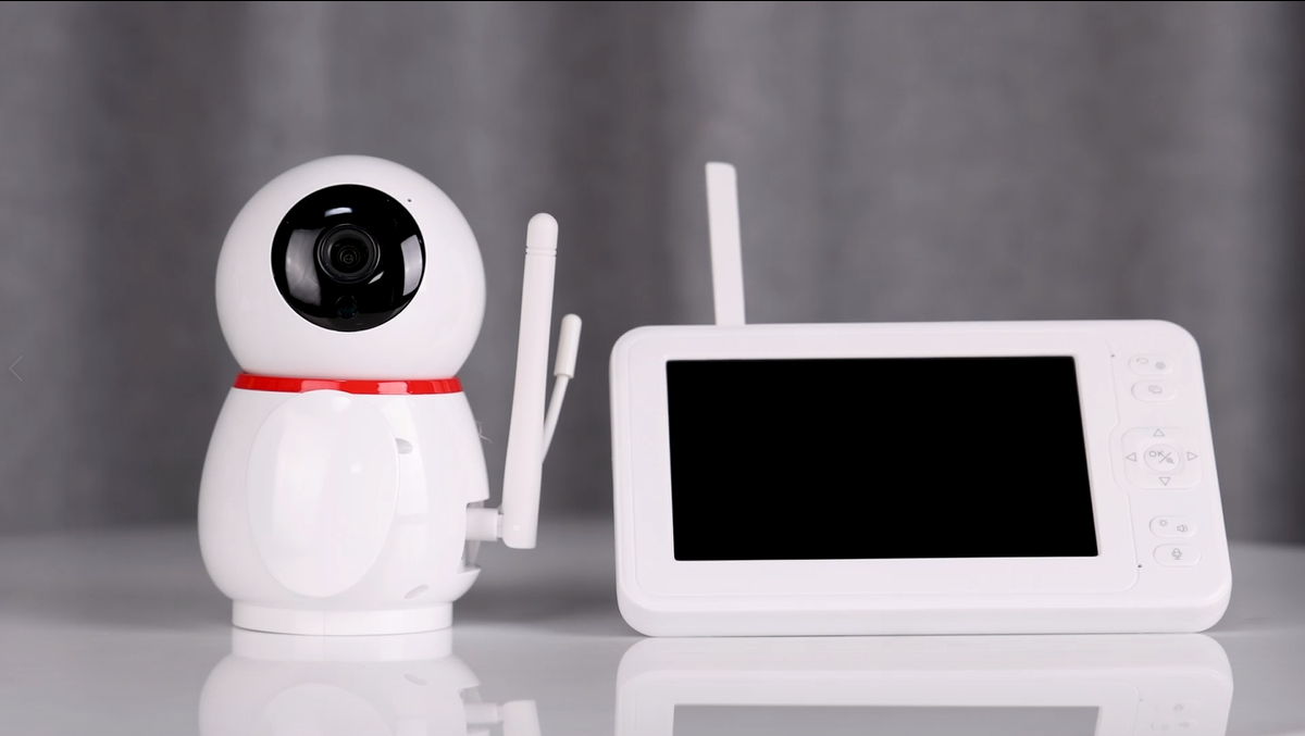Babyphone Danolt Avec Caméra 720P - Vision Nuit, Audio Bidirectionnel, Support Pivotant - Surveillance Température + Berceuses