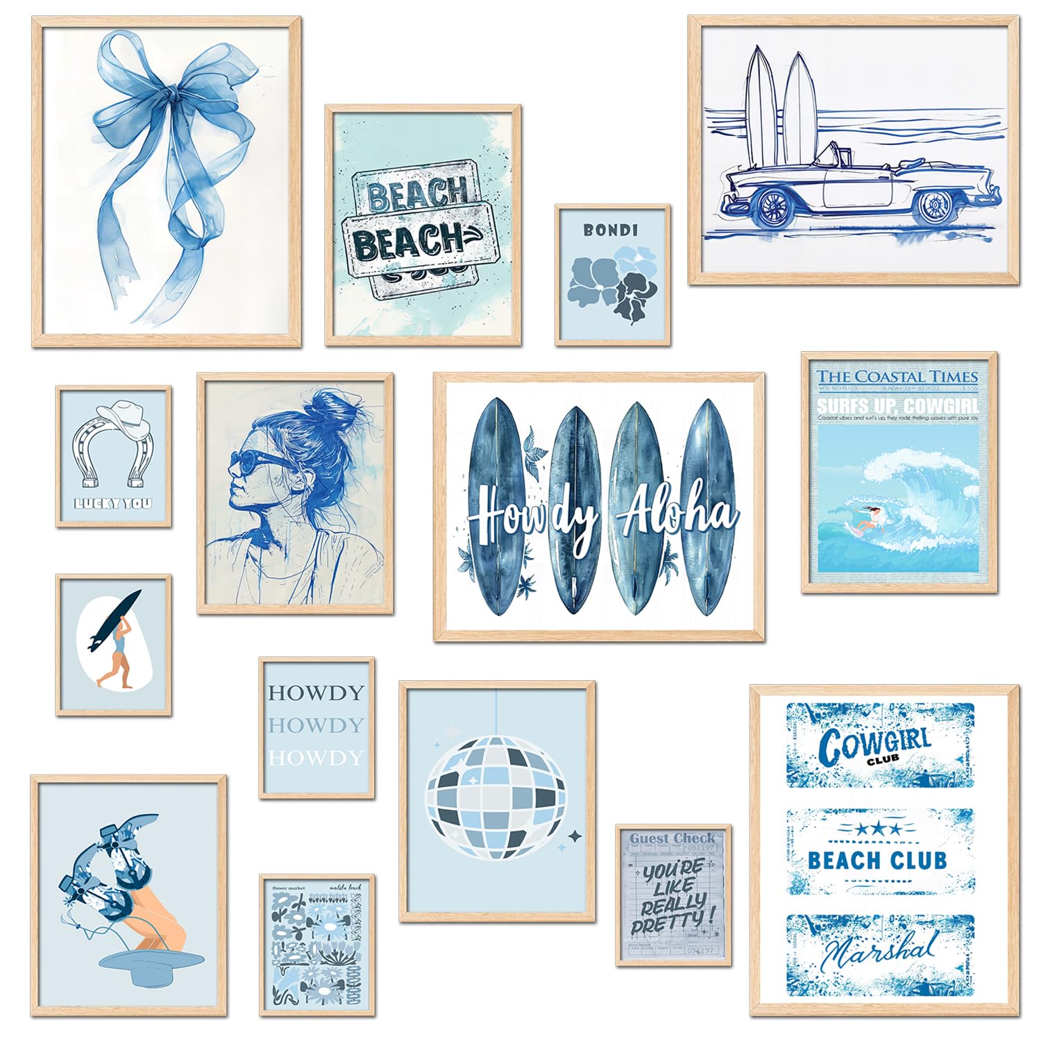 Amazon.com: TRAMIN Coastal Cowgirl Room Decor Aesthetic, Beachy Western ...