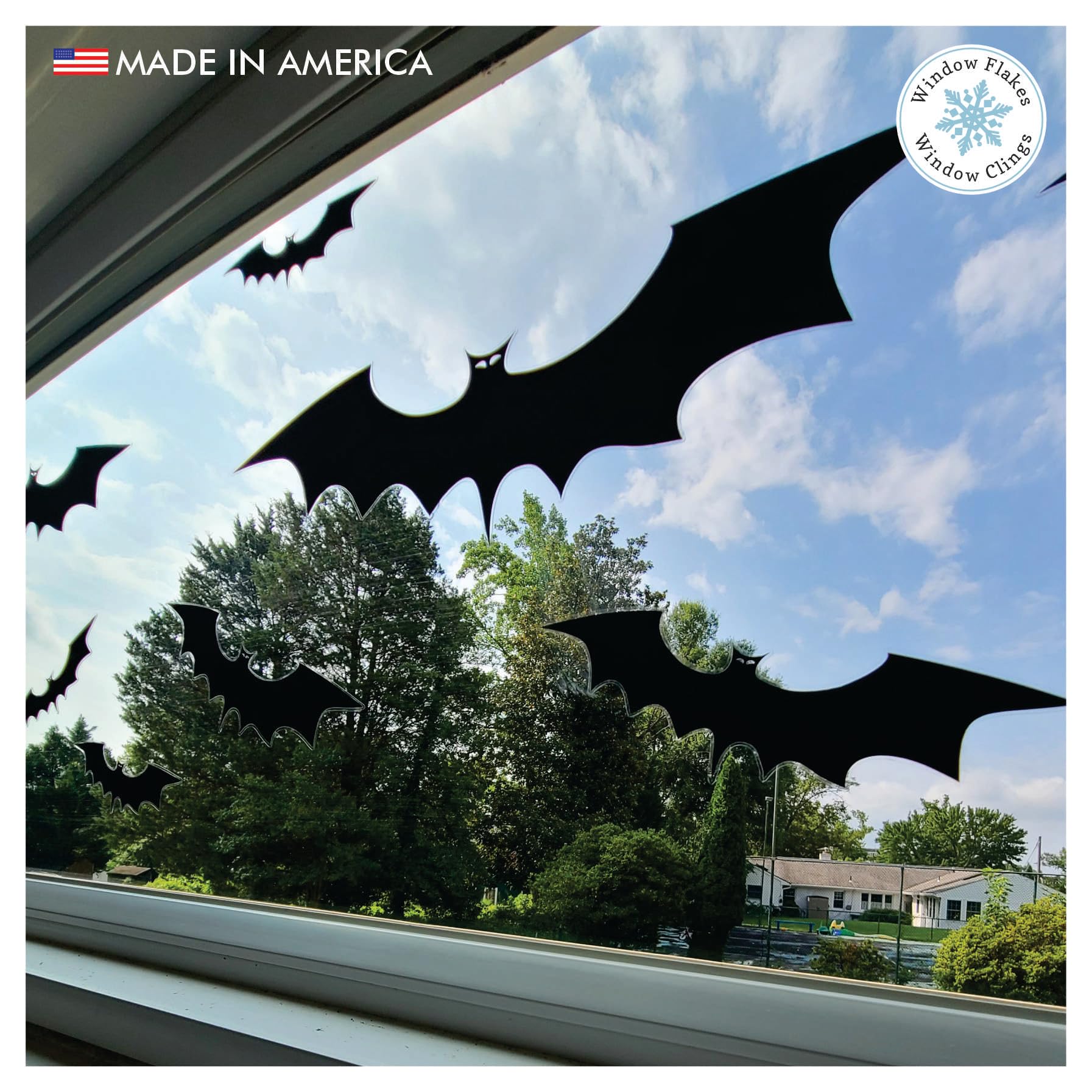 15 Pcs Hanging Bats Halloween Decoration Outdoor, Large Scary Fake Black Hanging Flying Bat Spooky Decor For Halloween Yard Sign Outside Indoor Party Supplies Wall Decals (3 Sizes - View #4