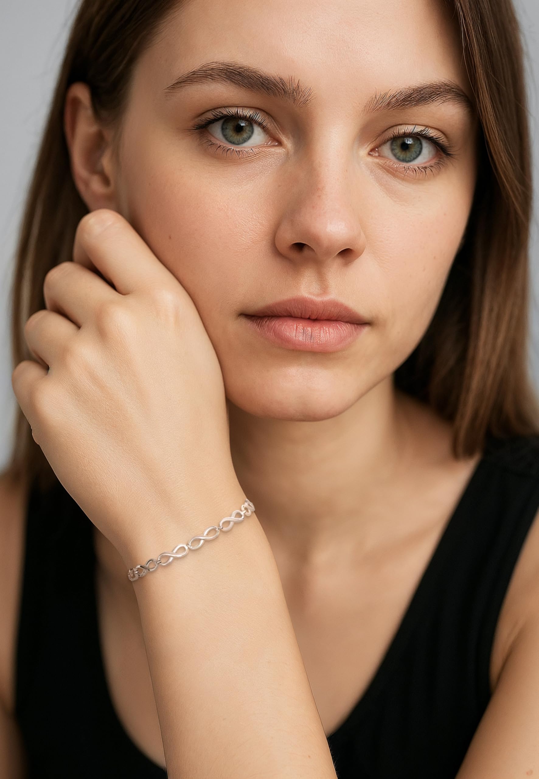 SOFIA MILANI - Damen Armband 925 Silber - Unendlich Infinity Anhänger - B0267