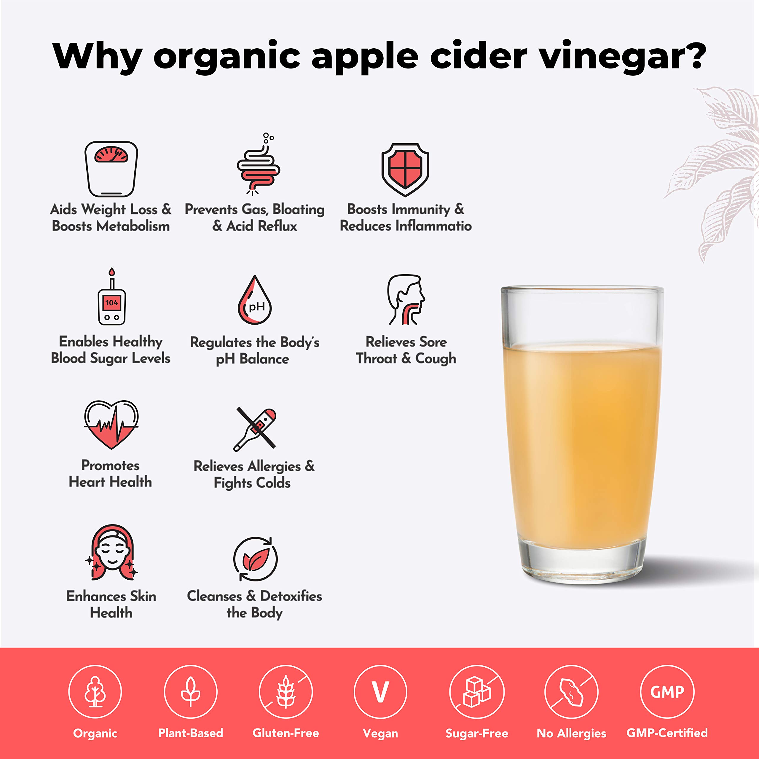 Wellbeing Nutrition Organic Himalayan Apple Cider Vinegar (ACV) with Mother of Vinegar | 2X Strands of Probiotic and Enzymes | Raw, Unfiltered, Unpasteurized | 500ml - Image 6 thumbnail