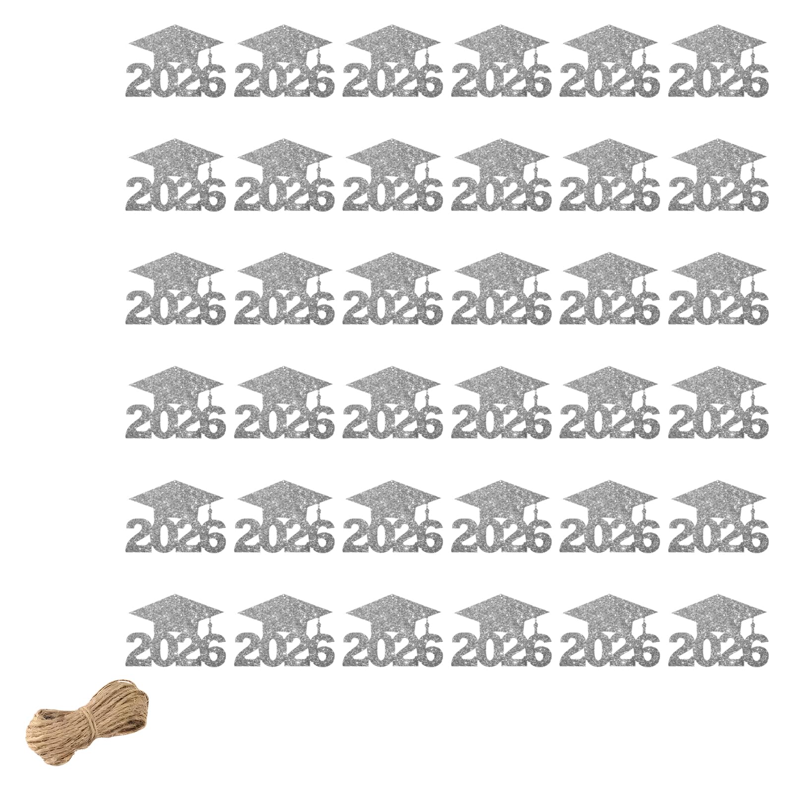 alloneslife Of 24/36 Piece Themed Graduation Ceremony Party Table Decorations Paper Hanging Vase Decorative Cards Commencement Supplies
