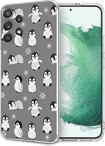 Compatible con Samsung Galaxy A52 5G, linda funda protectora delgada de color gris pingĂĽino Compatible con Samsung Galaxy A52 5G, linda funda protectora delgada de color gris pingĂĽino