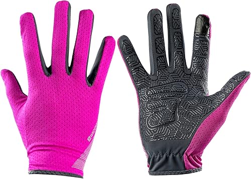 Guantes de senderismo y ciclismo de dedo completo, guantes finos para hombres y mujeres, protección UV, ideales para bicicletas de adultos,