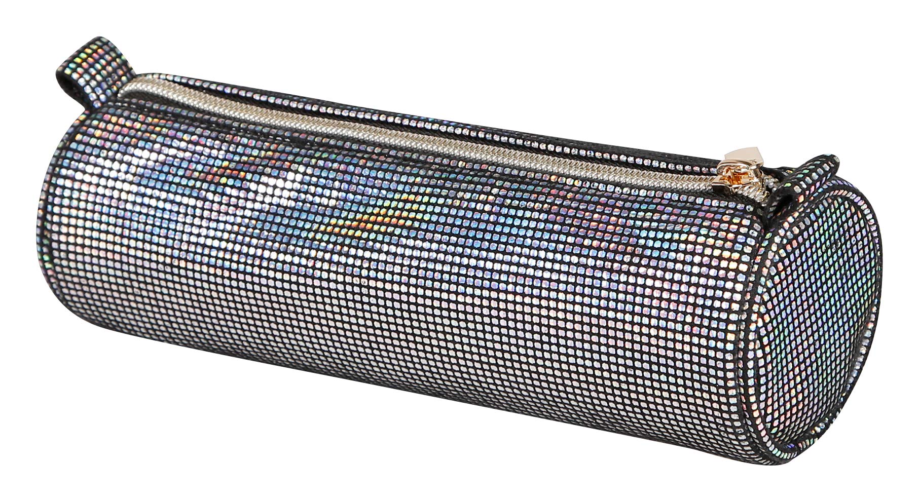 Clairefontaine 420023C, One School Pencil Case Round, Dimensions: 7x22 cm, Disco Black Colour, Multi-Functional - Image 2