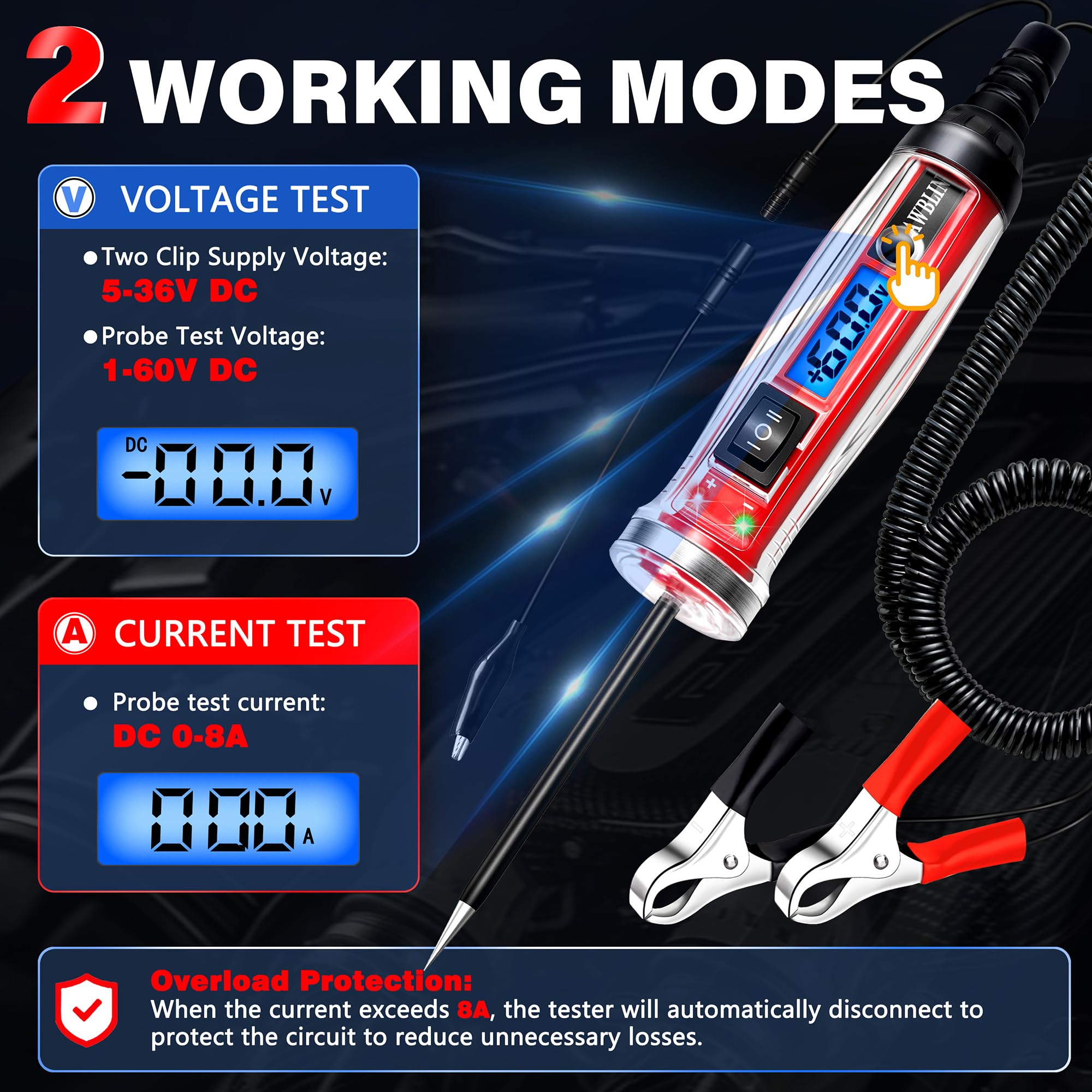AWBLIN Circuit Probe Tester - Automotive Diagnostic Tool -3