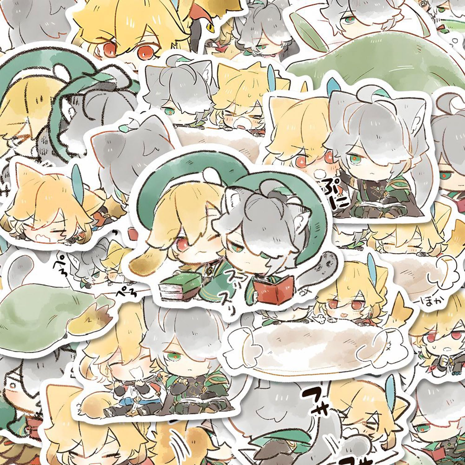 Amazon | 原神 アルハイゼン カーヴェ ステッカー シール 120枚