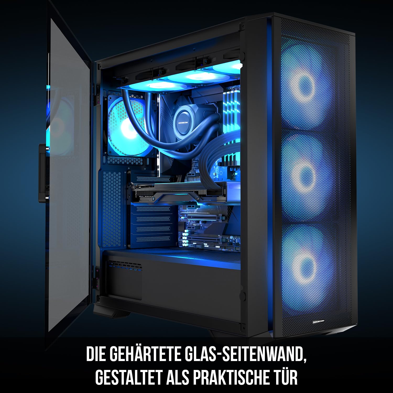 MODECOM HORIZON ARGB Flow MIDI USB 3.0 X 2 CYPE-C computer case