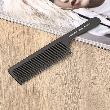 Black Plastic Hairdresser Tail Comb Haircut Hairdresser Comb Teasing Styling Ideal for Separation Cutting Back Combs Hair Care, Styling Tools