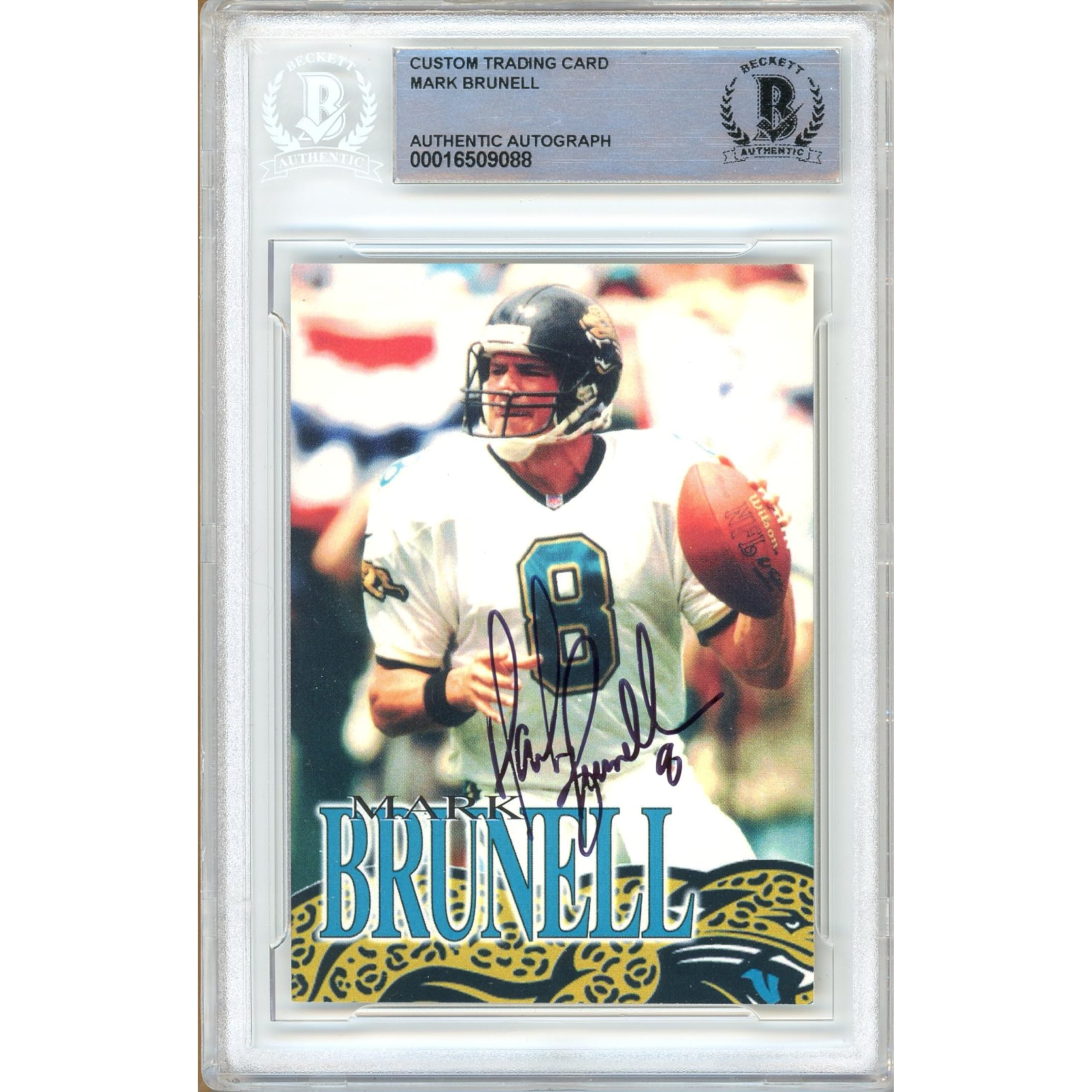 US盤BABYL サインカード付 SU-L ver. Amazon.com: Mark Brunell Autographed Football Trading Card Slab