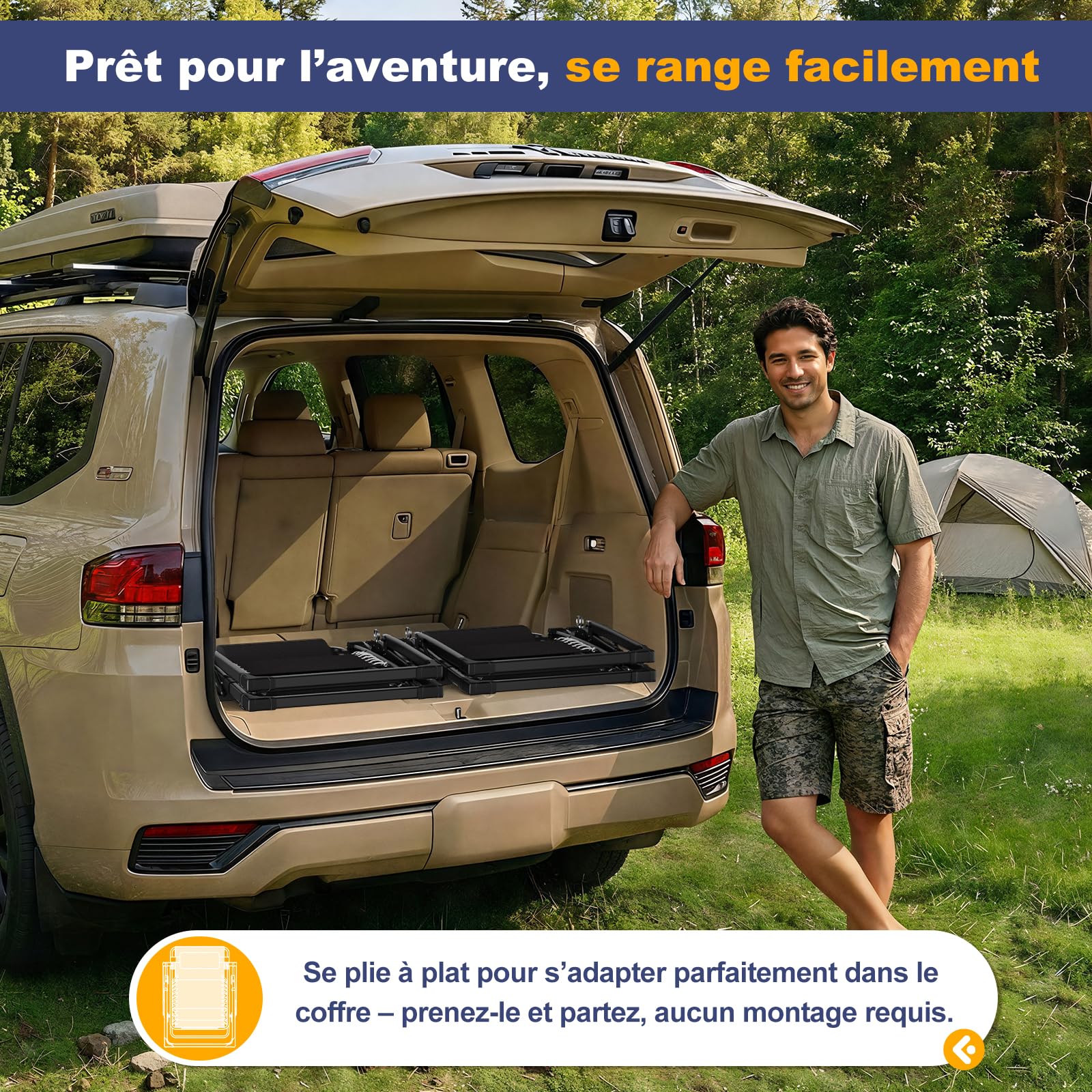Dripex Chaise Longue Jardin Exterieur, Transat Support 150kg - Noir | Pliante Inclinable, avec Plateau, Tête Amovible