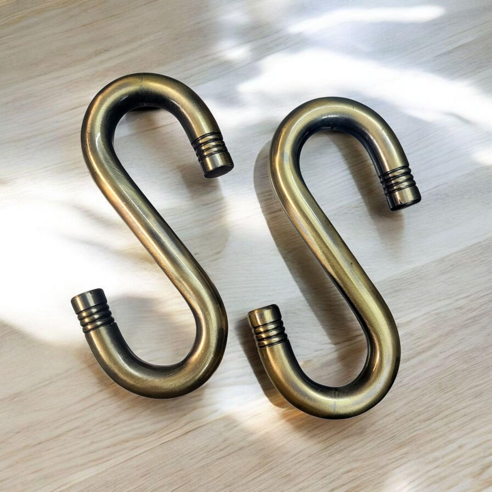Stainless Steel Brass Finish S hookh (12mm) for Swing,Jhula and for Multi Purpose for Home and Garden (2)-image-38