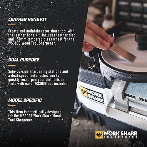 Miniatura 3 de Work Sharp WSSA0002001 - Kit de piel para afilar (solo WS3000), color beige