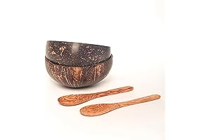 Polished Coconut Bowls - Eco Friendly Acai Bowl Kitchen Accessory