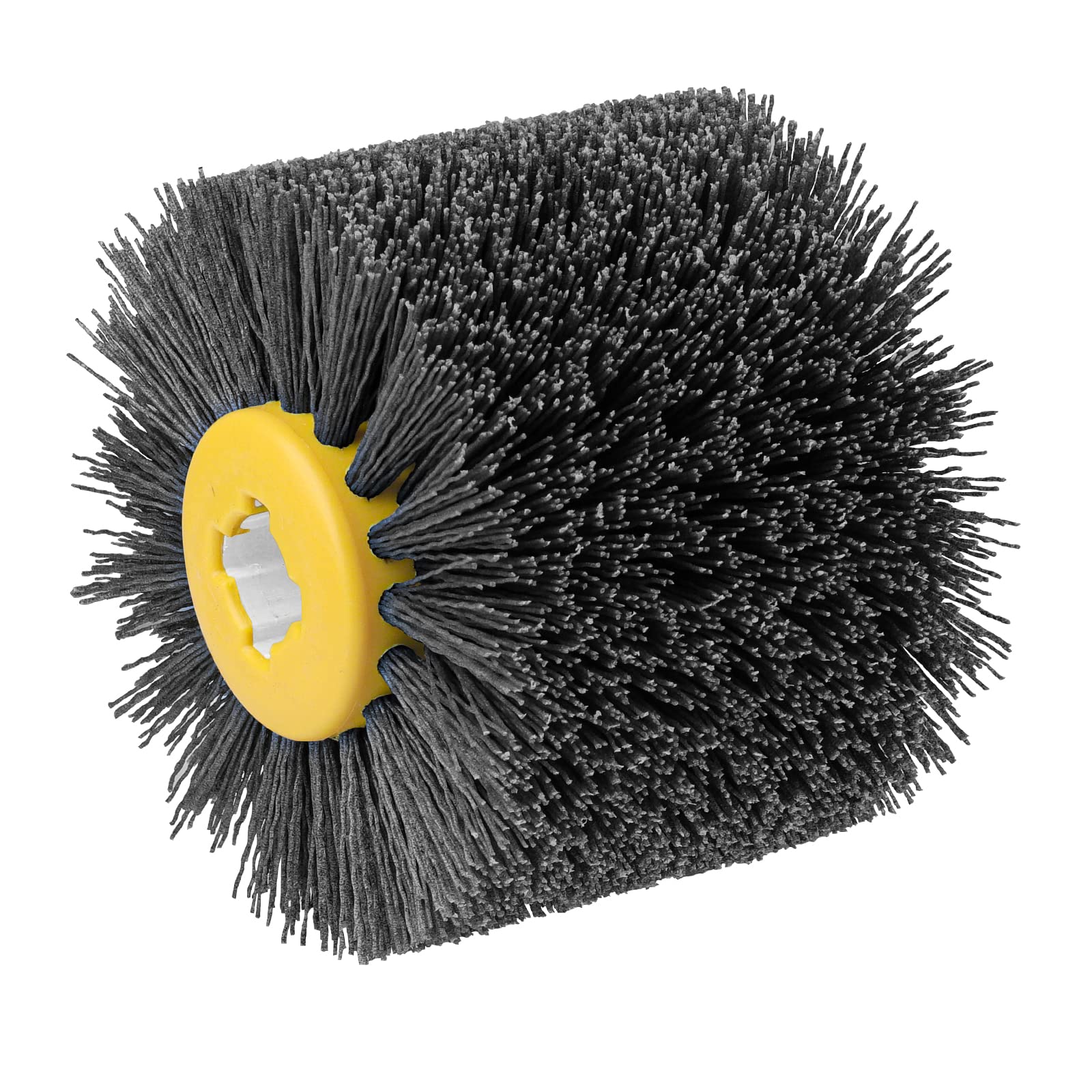 Brosse Nylon Abrasifs 320 Grain, 120x100mm Brosse de Meulage pour Nettoyer/Dérouiller/Dégriser/ébavurer Compatible avec Rénovateur Exterieur - Gris