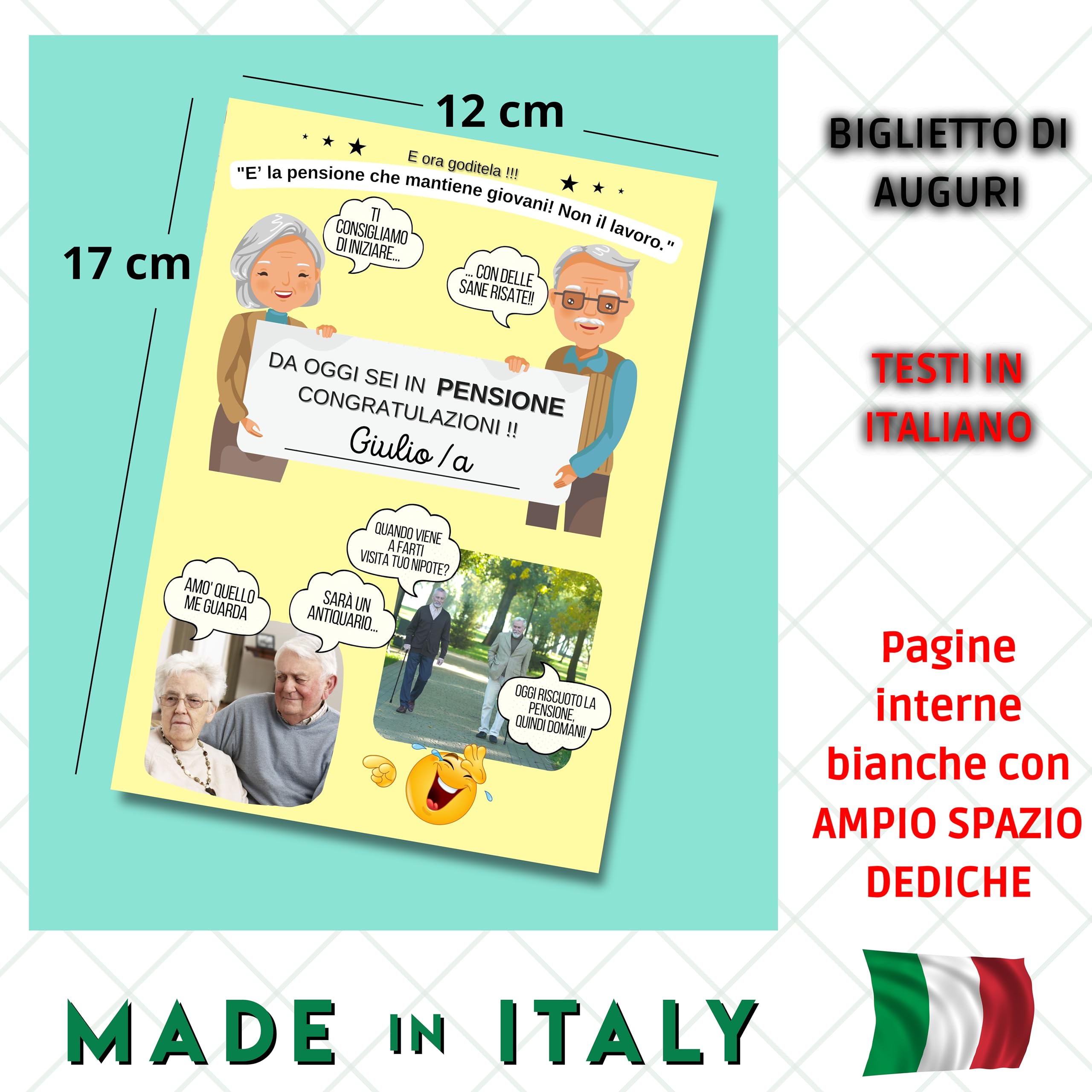 YYHWHJDE - Biglietto di auguri con orsetto marrone e orso bianco, 15 x 10 cm, design unico e alla moda per varie occasioni