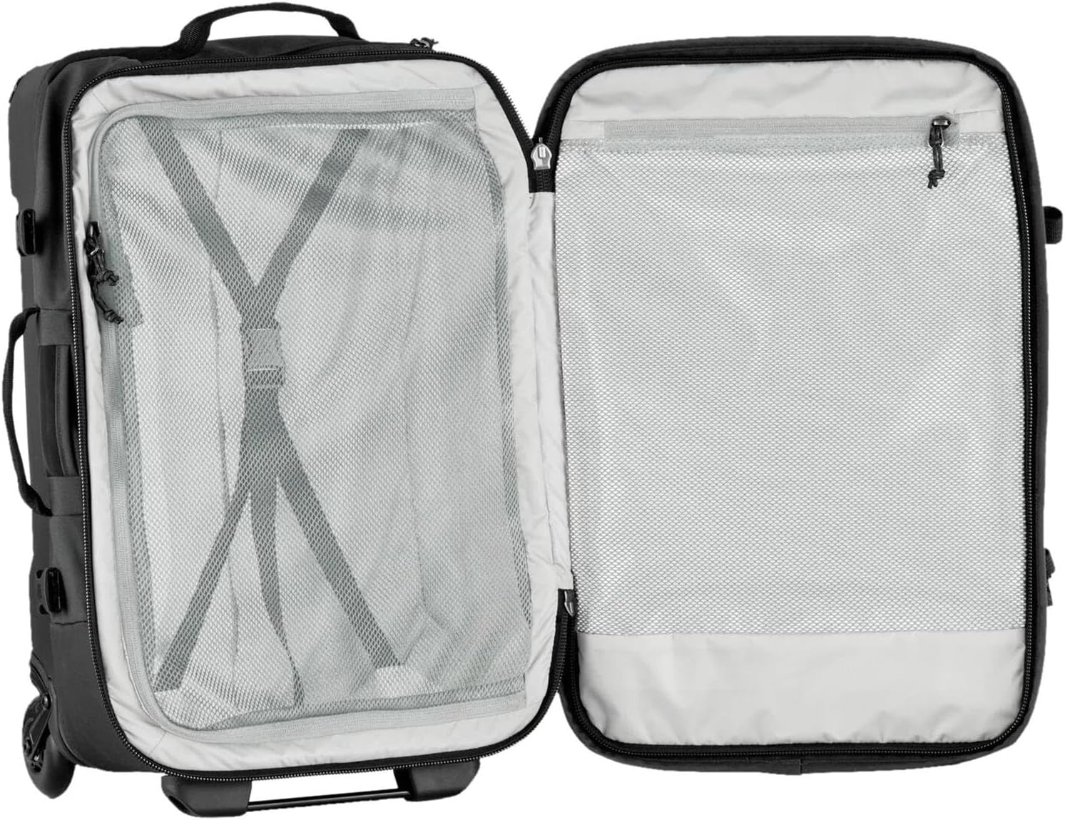 Fjällräven Färden Roller 35 - Reinforced, Water-Resistant Fabric, Carry-On Size, Smooth Wheels - Travel, Vacation, Coal Black, One Size