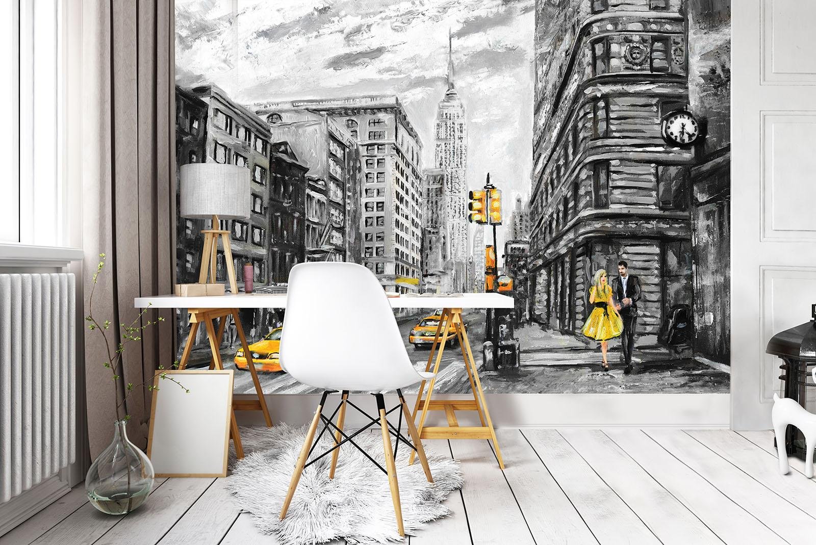 Fototapeta z włókniny miasto 312 x 219 cm - fototapety - tapety - do salonu sypialni - tapeta na flizelinie tapeta ścienna tapeta ścienna tapeta 3D - w zestawie klej - Nowy Jork