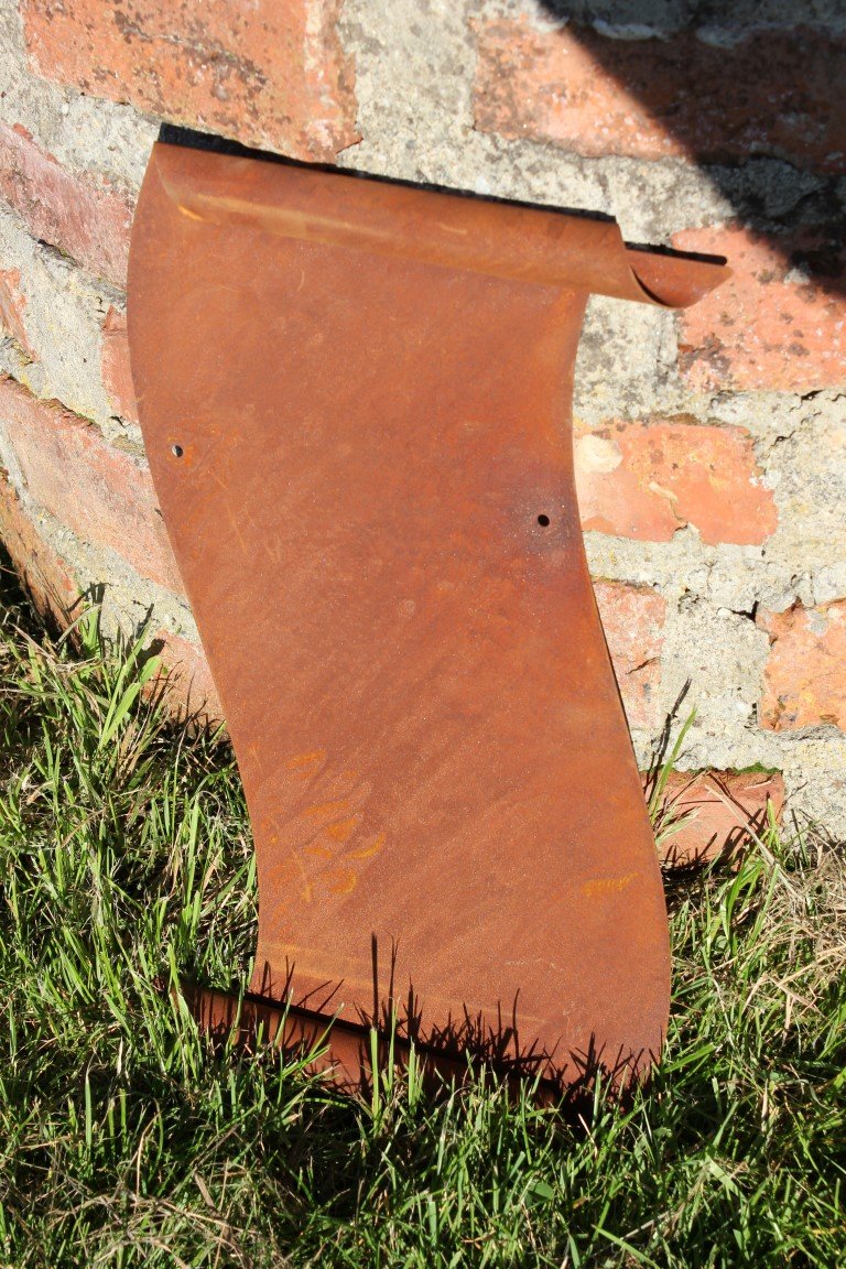 Rustikales Metallschild „Unkraut Verschenken“ – Edelrost-Optik, Ca. 53 X 32 Cm, Mit Aufhänglöchern