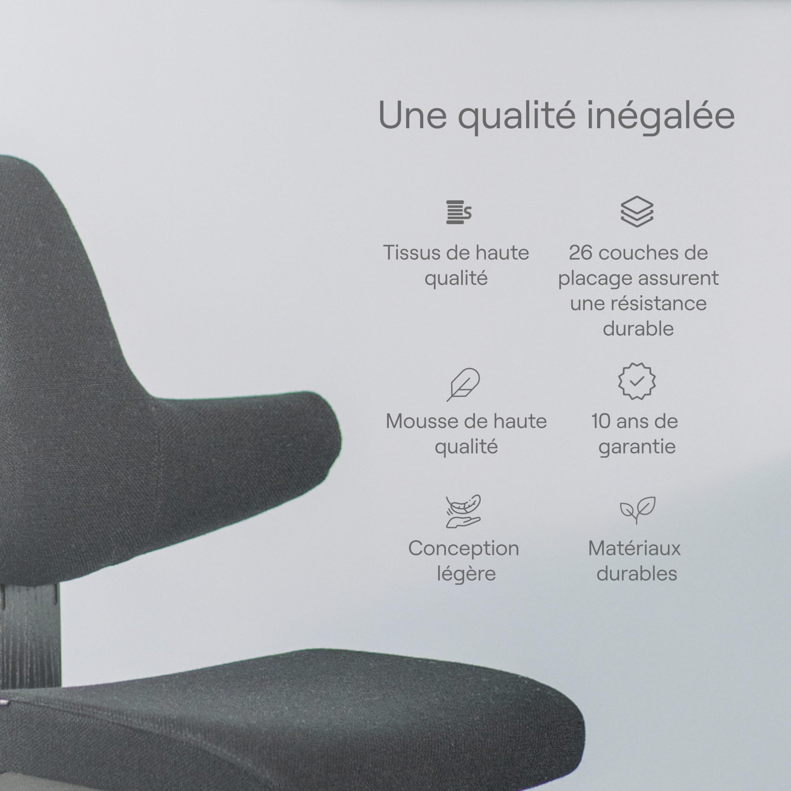 Varier Thatsit Fauteuil genoux ergonomique réglable en hauteur avec dossier et cadre en bois de hêtre pour une assise active Marron/noir