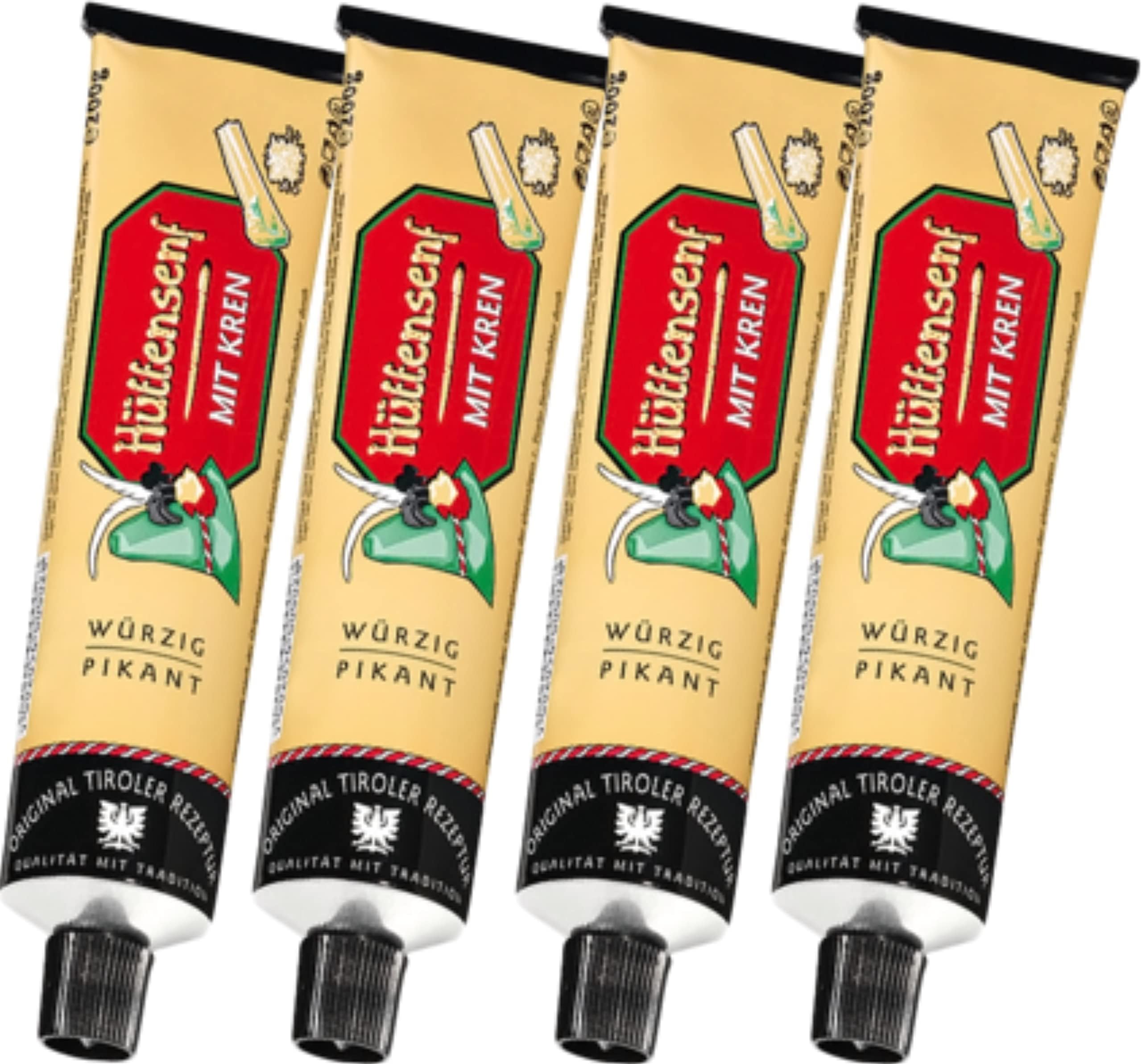 Markhof hut mustard with horseradish 4 x 200 g, Mautner/Austria