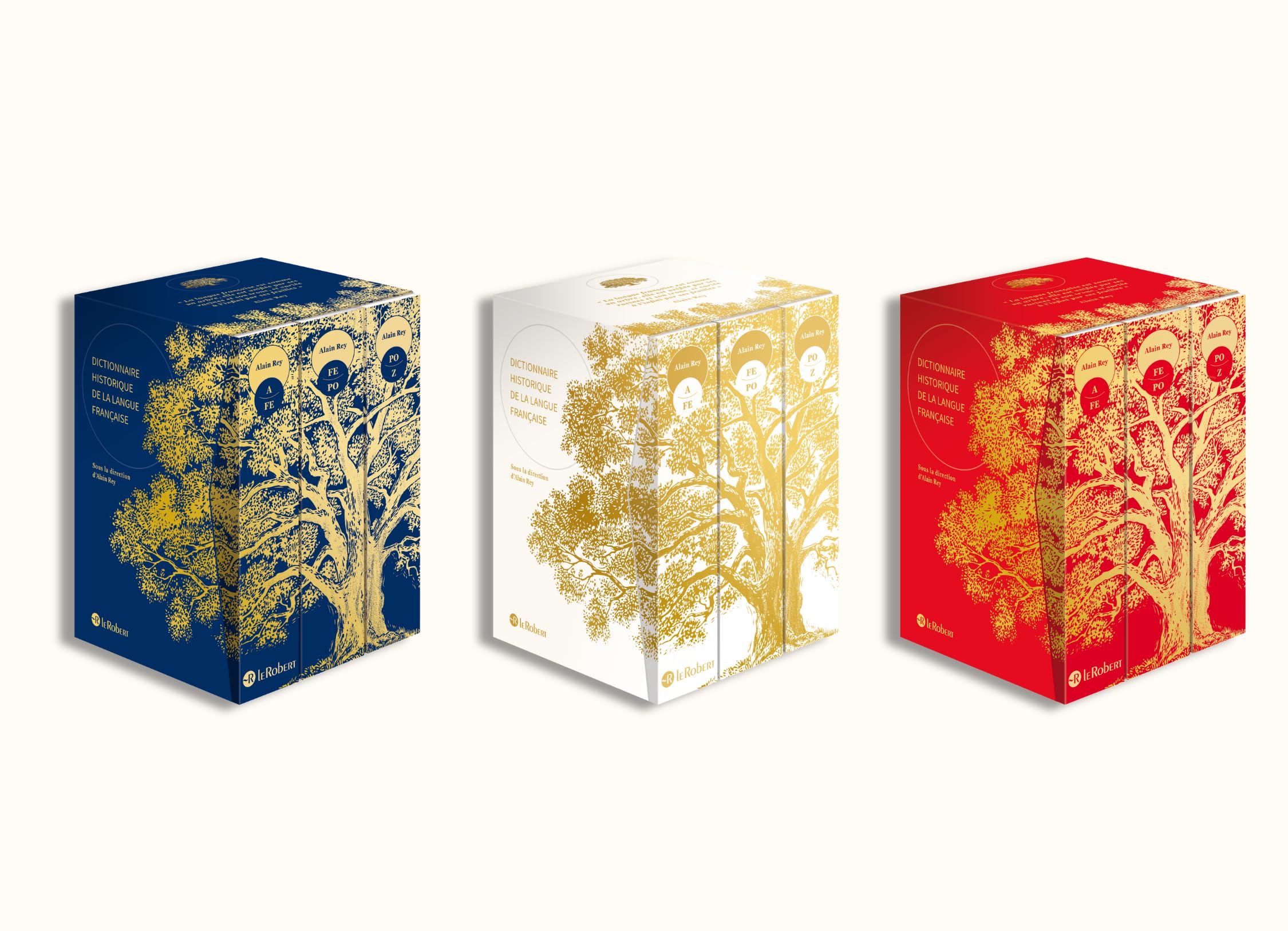 Dictionnaire historique de la langue française, l'édition ultime - Coffret compact 3 volumes - bleu