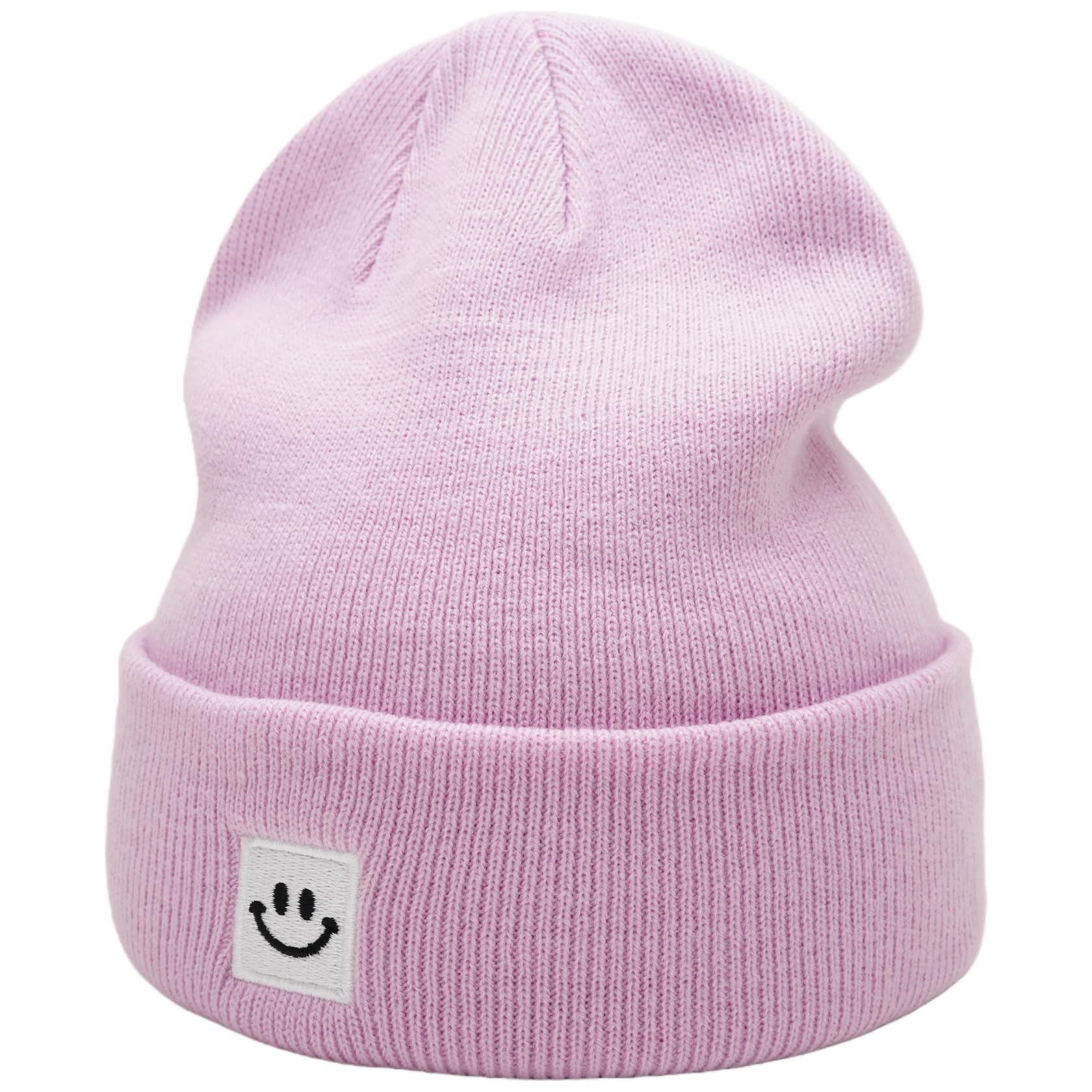 55cube Unisex Winter Beanie Hats Warm Thick Knit Cuffed Skullcaps
