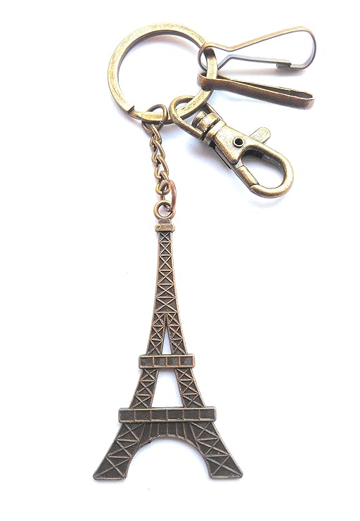HATSOFF Eiffel Tower Key Chain Beautiful Copper Key Ring Amazon.in