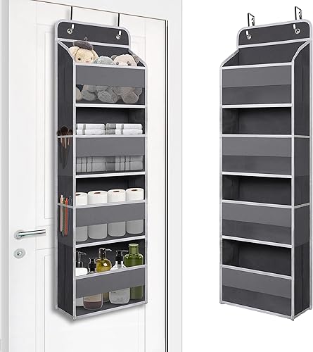Miniatura 7 de Organizador para colgar sobre la puerta con 4 bolsillos grandes – Armario, baño, guardería, dormitorio, organizador de almacenamiento para juguetes,