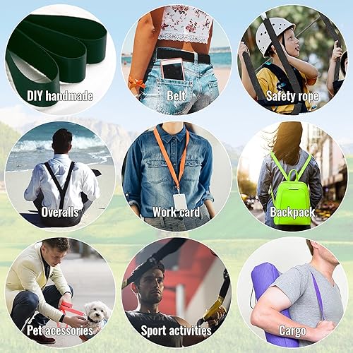 Miniatura 4 de Correas de nailon de 1 pulgada de nailon correas de cincha correas de mochila correas de nailon para equipo interior o exterior, manualidades, asas,