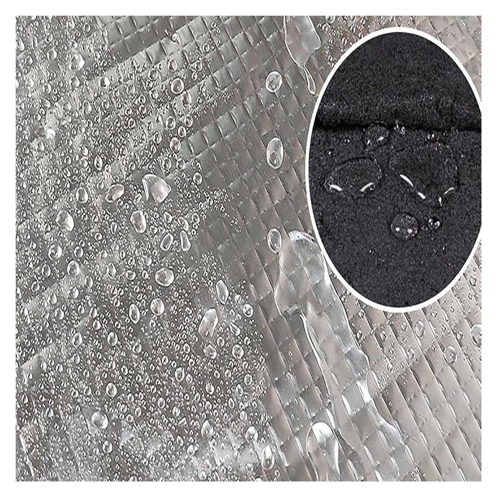 Isolamento in foglio di alluminio autoadesivo, Foglio di protezione termica in alluminio, rotolo isolante riflettente, for irrigazione invernale, kit di isolamento for porta del garage, spesso 0,2 pol