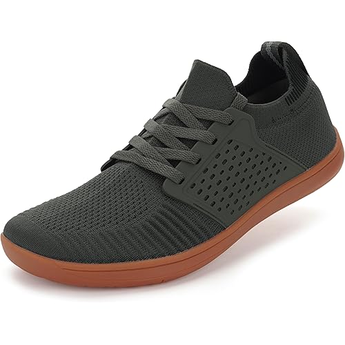 WHITIN Men's Wide Minimalist Barefoot Sneakers | Zero Drop | Midfoot Stability