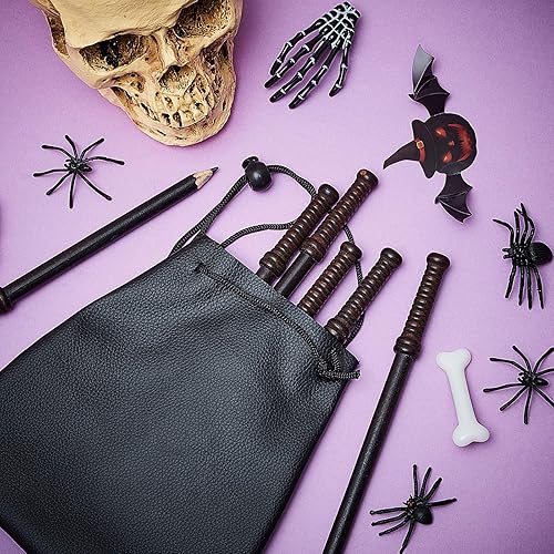 Miniatura 7 de Spakon 30 lápices de varita de mago, suministros de fiesta de mago, decoración de fiesta de bruja, temática de bruja, cumpleaños, Halloween, bolsas