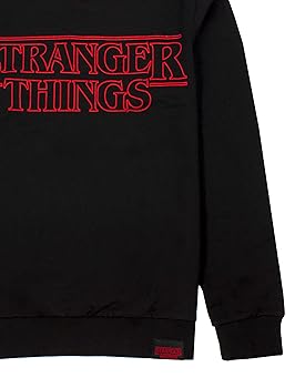 トップス Netflix STRANGER THINGS sweatshirt BLK M Amazon.com: Stranger Things Jumper Women Ladies Logo Hoodie