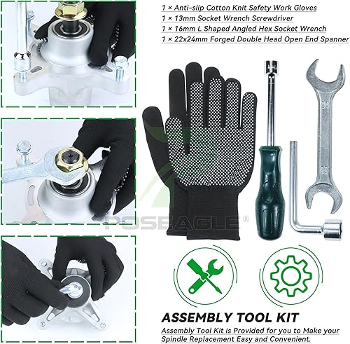 Miniatura 7 de Paquete de 2 unidades de husillo 121-0751 que sustituyen al husillo Toro 139-3214 Toro 139-3214 Toro 117-7439 para SS4225 SS 4225 SS5000 MX5025 5